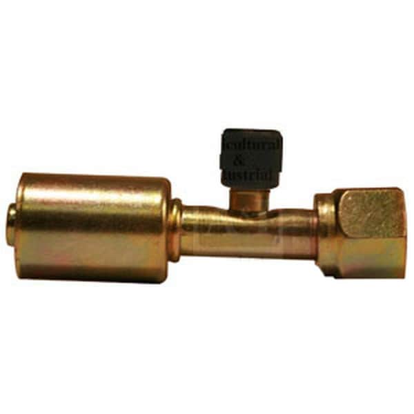 Aftermarket Steel Straight Female ORing w R134A Service Port Fitting A-461-3377-AI - main